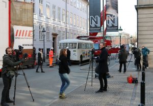 TV hvid bus Nationalmuseet